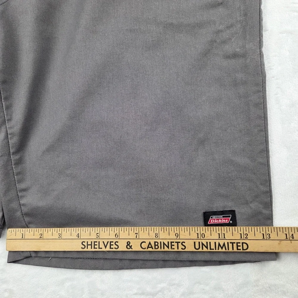 Dickies Shorts Mens 44 Black Flat Front Twill Workwear Relaxed Fit Excellent